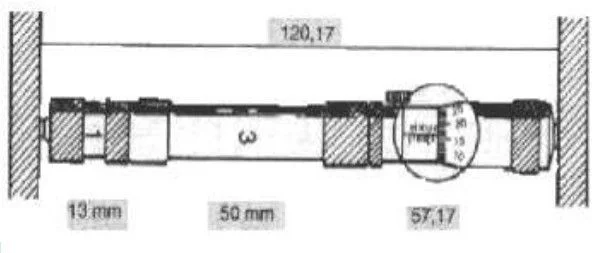 Ejemplo de medición con micrómetro tubular Ejemplo de medición con micrómetro tubular