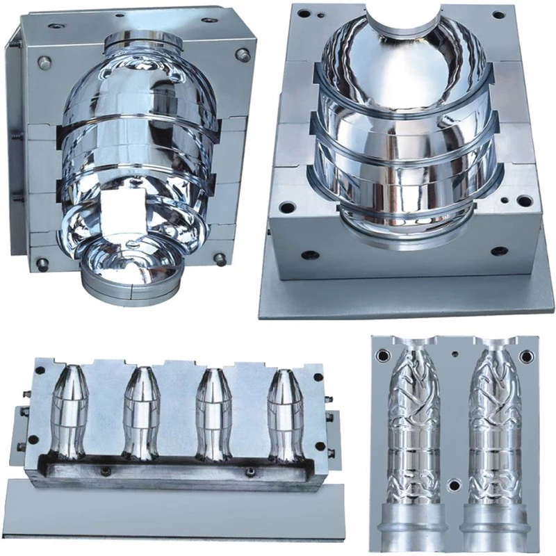 Imagen de varios moldes de inyección de plástico